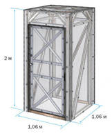 Каркасный модуль "Баня/душ/хозблок"