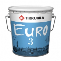 Интерьерная краска Tikkurila Euro 3 (Тиккурила Евро 3) белая