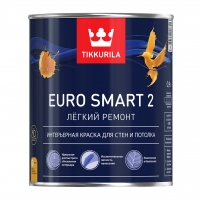 Интерьерная краска Tikkurila Euro Smart 2 (Тиккурила Евро Смарт 2) белая