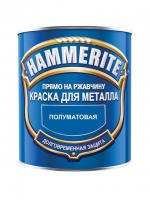Эмаль Hammerite полуматовая (чёрная)