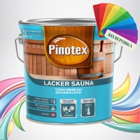 Pinotex Lacker Sauna (Пинотекс Лакер Сауна) колеровка